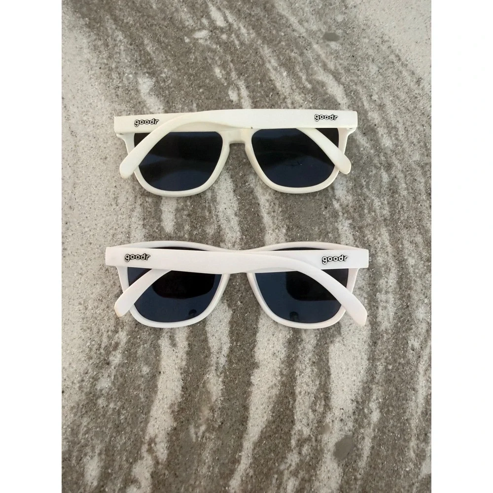 2 pair goodr Iced By Yetis Polarized Sunglasses reflective lenses *scratched*